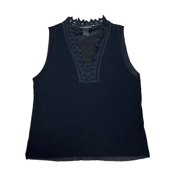 Vintage Vivienne Tam Lace Panel V Neck Tank Top Women's 3 90s Y2K Whimsygoth